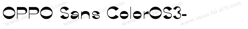 OPPO Sans ColorOS3字体转换